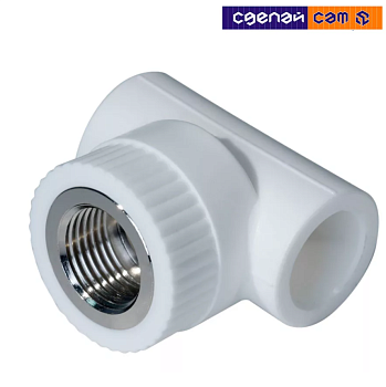 Тройник ПП комбин-й с внутр. рез-й 20х1/2" [10127020]