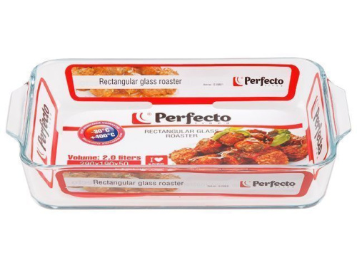 Форма из жаропрочного стекла, 2.0 л, прямоугольная, 290х190х50 мм, PERFECTO LINEA, арт.12-200011