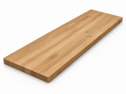 Мебельный щит из дуба 1800×500×40 мм, сорт 2/3, цельноламельный