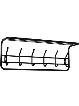 Вешалка с полкой 80 (Черный)