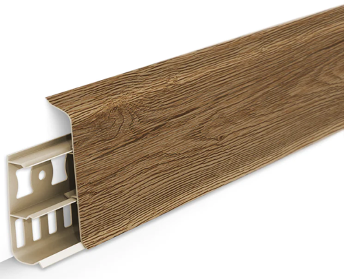 Плинтус напольный 70мм 2,2м "Идеал Деконика", 211 Дуб рустик