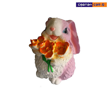 Сувенир Заяц (розовый)