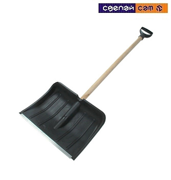 Лопата Макси с черенком (черный)
