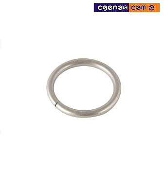 Кольцо металлическое к карнизу простое О16 Сатин (уп. 10шт)