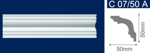 Плинтус потолочный Солид C 07/50