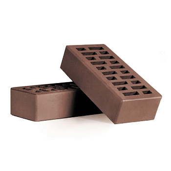 Кирпич КЛПО-150 коричневый кирпич керамический лицевой пустотелый одинарный (250*120*65 мм)