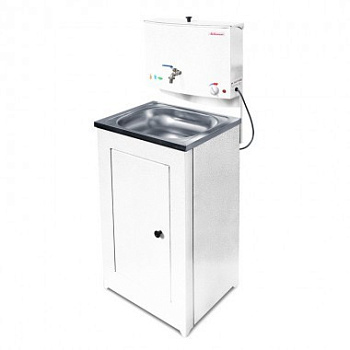 Умывальник "АКВАТЕКС"(бак антикорроз.  ЭВН + мойка нерж.) белый  slkelk04