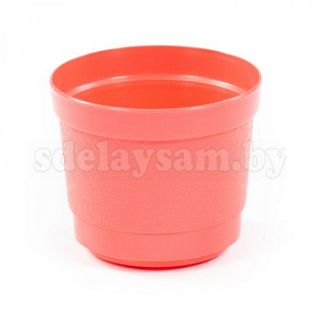 Горшок цветочный "Жасмин" h=91 мм - 0.6 л розовый