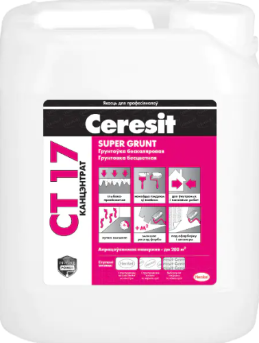 Грунтовка Ceresit CT 17  Бесцветная (концентрат) 5 л