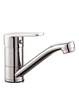 Смеситель для умывальника Stork латунный с низким пов. изл., картр. D35 и гибкой подводкой 60 см  1322