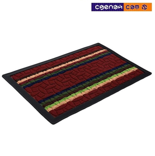 Коврик придверный "VORTEX" Красный "Comfort" 40х60 см 