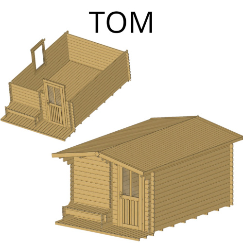 Садовый домик Том 3х4 толщина стен 34 мм (готовая комплектация)