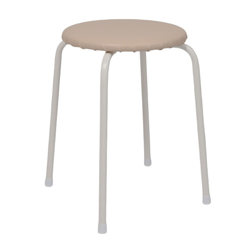 Табурет круглый «Пенёк крепкий 220» с ЛДСП (Ваниль)