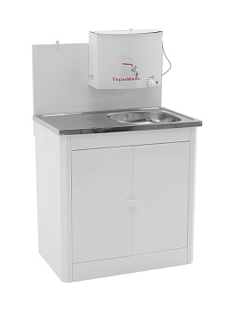 СВ-341347 Умывальник с ЭВН нерж. белый  "Тандем"