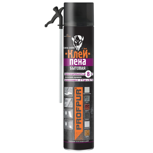 Клей-пена бытовая PROFPUR, 750 мл 