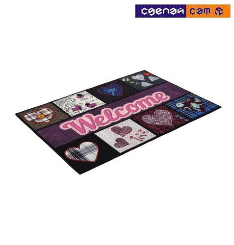 Коврик влаговпитывающий "VORTEX"/15 "Velur"  40х60 см "Welcome"