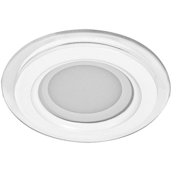 Светильник встраиваемый светодиодный 12W, 600Lm, 4000K, белый, AL32110 с драйвером в комплекте