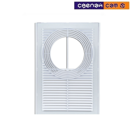 Вентрешетка ПВХ 200х300мм с универс. фланцем 100-150мм