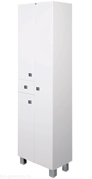 Шкаф-пенал с выдвижными ящиками Гамма 53.50 оФ2 (белый)