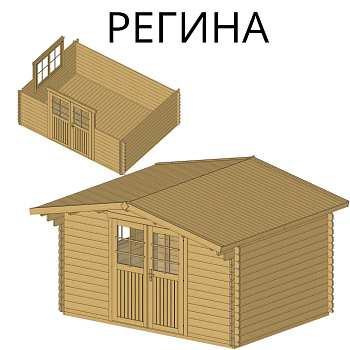 Садовый домик Регина 4х3 толщина 34 мм (готовая комплектация)