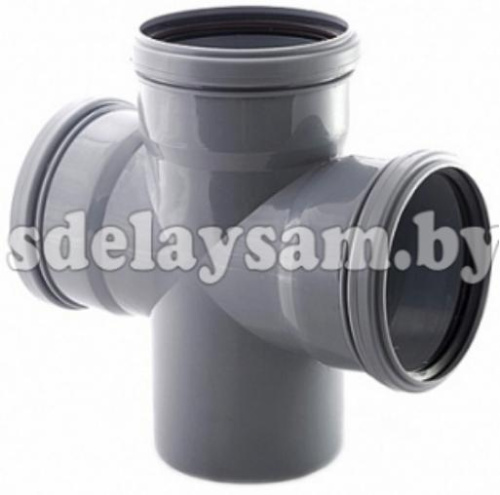 Крестовина канализационная ПП 110х110х110х90