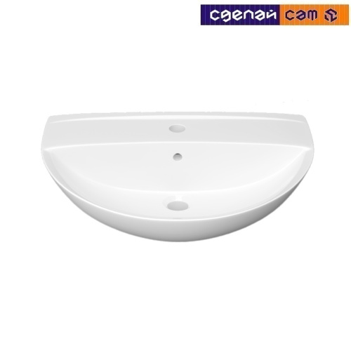 Умывальник керамический Симпл 55с/о белый с1