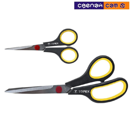 Ножницы обойные 22см обрезиненная рукоятка Topex