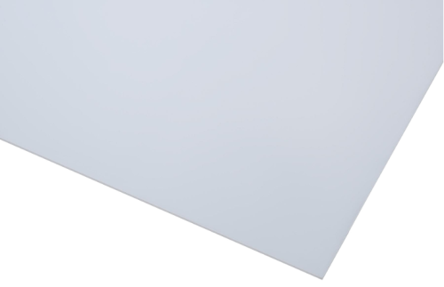 Плита из полистирола HIPS с UV 1000x500x1 мм гл/мат белый