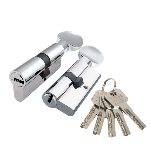 Цилиндровый механизм Z3002Knob60(25+10+25) с вертушкой CP хром  (48025) (PUNTO)