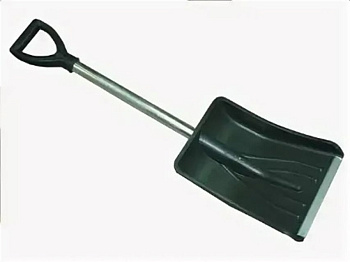 Лопата пластмассовая  №7 365х250 с пл с метал. чер V руч  04005-07