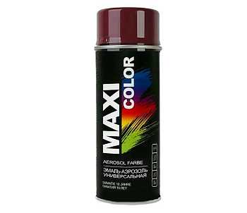 Эмаль-аэрозоль универсальная MAXI COLOR RAL3005 3005MX 400 мл (Бордо)