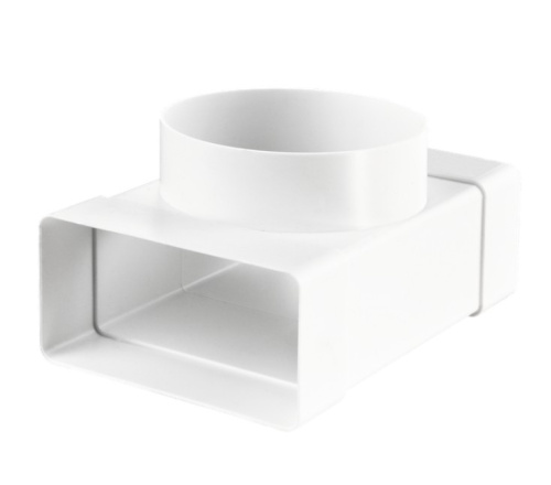 Тройник ПВХ 110*55/d100 ,531 для плоских/круглых каналов