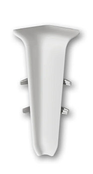 Угол внутренний для плинтуса 70мм "Идеал Деконика", 002 Светло-серый