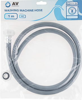 Шланг заливной для стиральной машины 2,5 м, ПВХ, AV Engineering, арт.AVE3303250