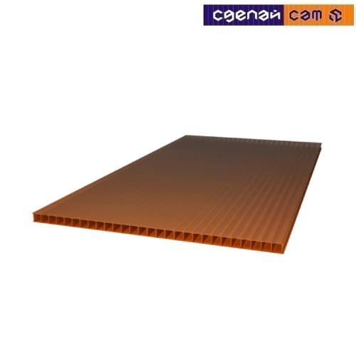 Плита из поликарбоната 1050х2000х4 мм (бронза)