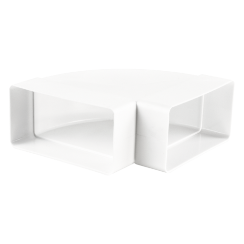 Колено ПВХ горизонтальное 204*60 90° 8281 для плоских каналов