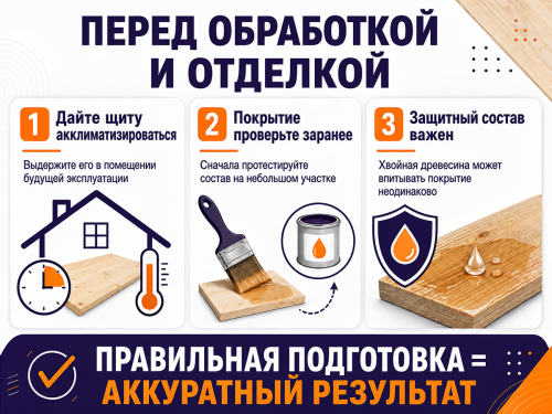 Мебельный щит из сосны/ели 400×300×18 мм, сорт 1/2