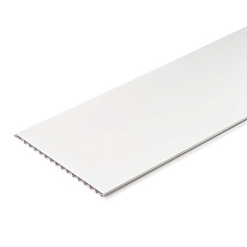 ПАНЕЛЬ ПВХ для внутренней отделки Эколайн (цвет белый) 2700*250*8мм