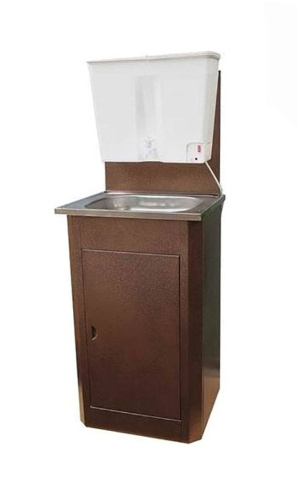 Умывальник "Дачный" с водонагревателем "ЭВБО-17" (античная медь, мойка пластик) РФ slkptr06