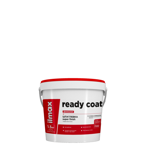 Шпатлевка белая В П 1 ПС ilmax ready coat шпатлевка финишная 1.5кг