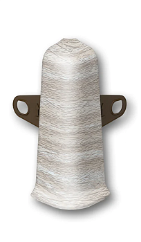 Угол наружный  для плинтуса 70мм "Идеал Деконика", 294 Орех антик