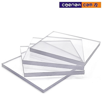 Плита из ПММА 760x510x3мм прозрачная (оргстекло)