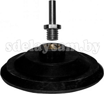 Диск резиновый шлифовальный 125мм липучка гайка М14, винт 