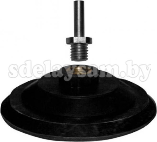 Диск резиновый шлифовальный 125мм липучка гайка М14, винт 