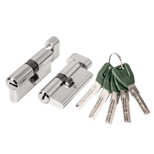 Цилиндровый механизм (A202/100) A2002Knob100(40+10+50) с вертушкой SN никель