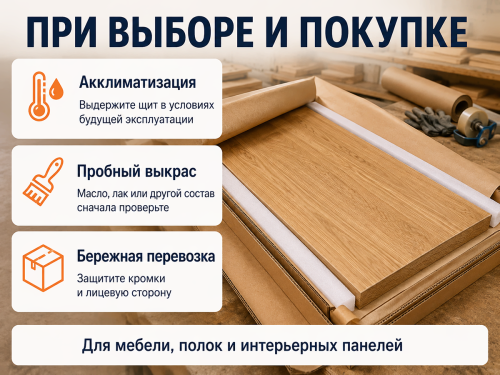 Мебельный щит из дуба 1200×600×18 мм, сорт BC фото 4