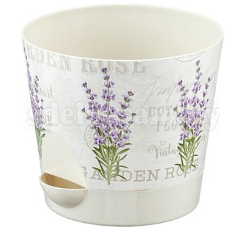 Кашпо НИКА ДЕКО 2,7л с прикорневым поливом лаванда