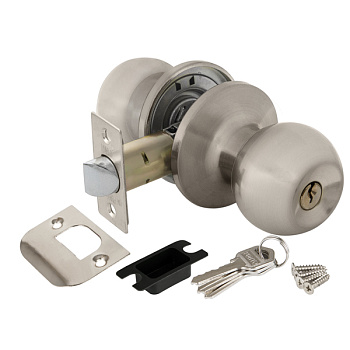 Ручка защелка DK672 SN-ET (6072 SN-E) (кл./фик.) мат. никель (25235) (PUNTO)