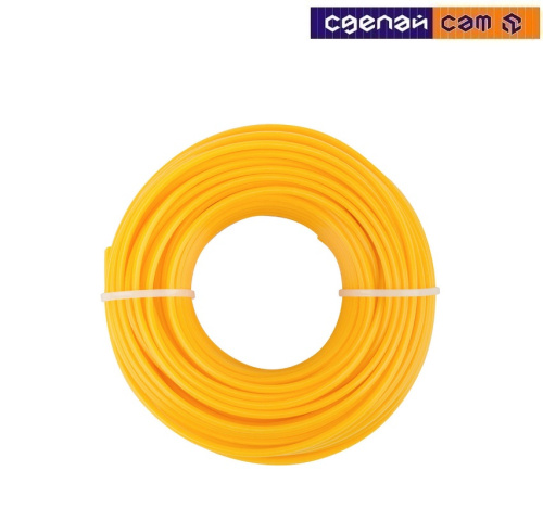 Леска для триммера сечение квадрат диаметр 2,7 бобина 70 м.