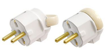 Вилка В16-363 с заземляющим контактом